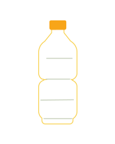 Prázdná lahev na použitý olej